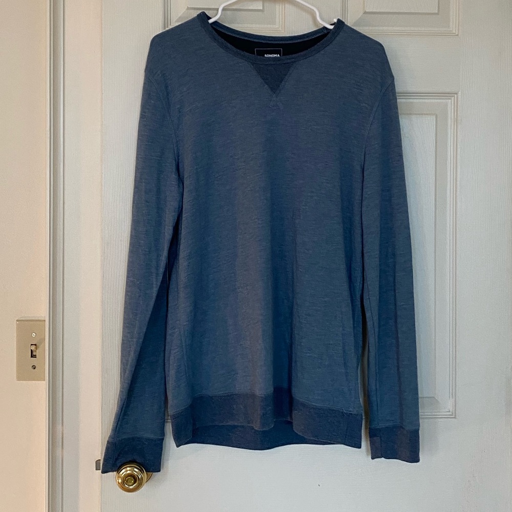 Comfy blue Sonoma men's long sleeve shirt M
